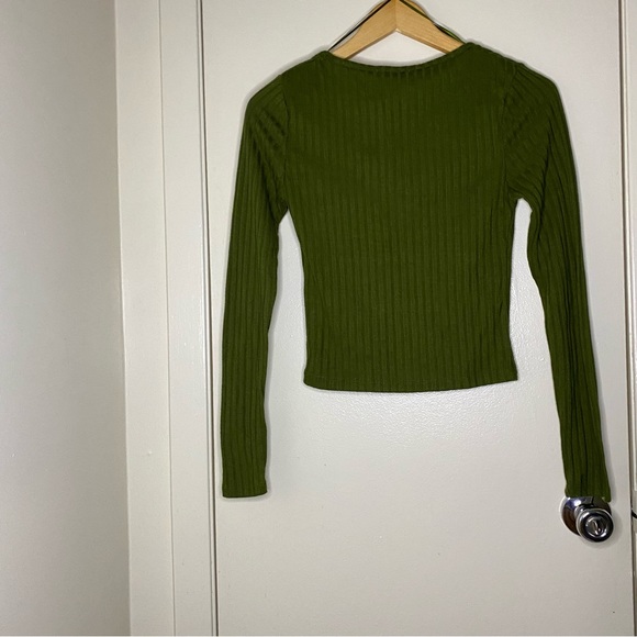 COTTON ON Ruched Ribbed Long Sleeve - Picture 3 of 4